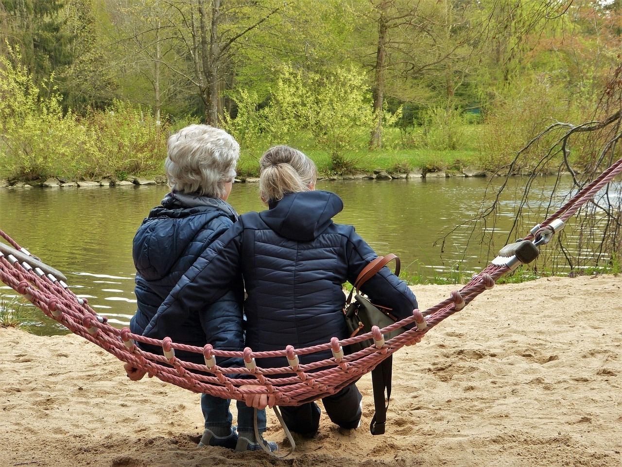 women, hammock, pond, old, pensioners, to become old, together, mother, daughter, girlfriends, friendship, menopause, relationship, attention, affection, for each other, conversation, relax, relaxation, enjoyment of life, swing, dementia, depression, care for, think, seniors, calcification, fear, melancholy, sad mood, granny, grandmother, grief, enjoy, life, silence, break, leisure time, vacations, optimism, hope, courage, enjoy life, bolster, age, loss, menopause, menopause, menopause, dementia, dementia, dementia, dementia, dementia
